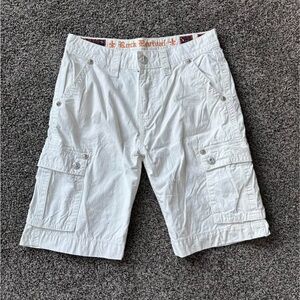 Rock Revival Light Cargo Shorts for Men